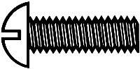 Brass Machine Screws 1/2" x 0.047" Round Head 10-Pack